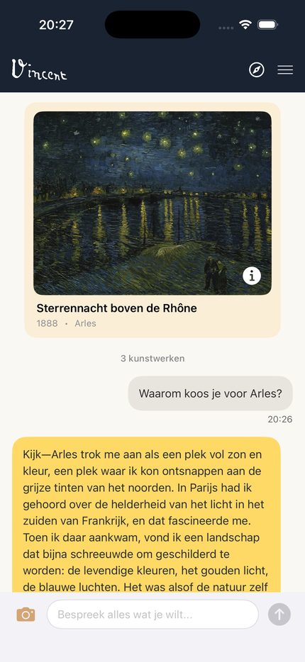 Gesprek met Vincent
