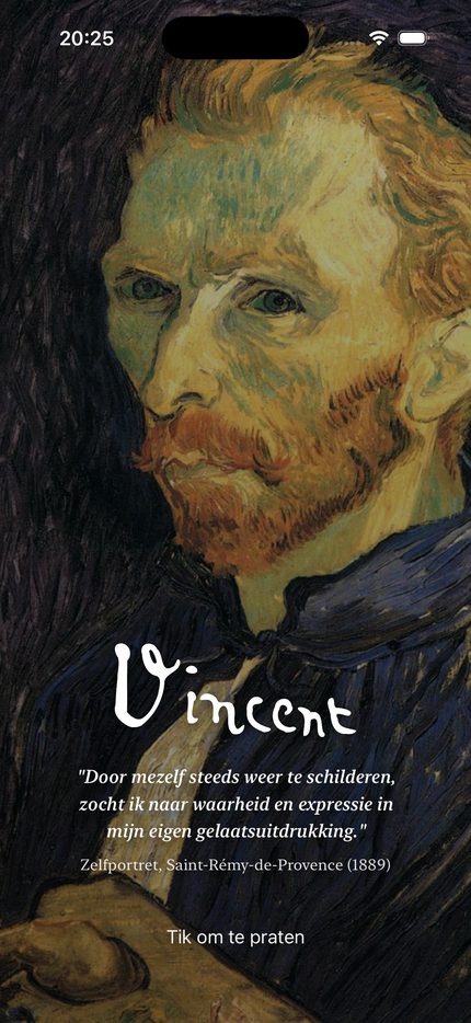 VincentChat startscherm